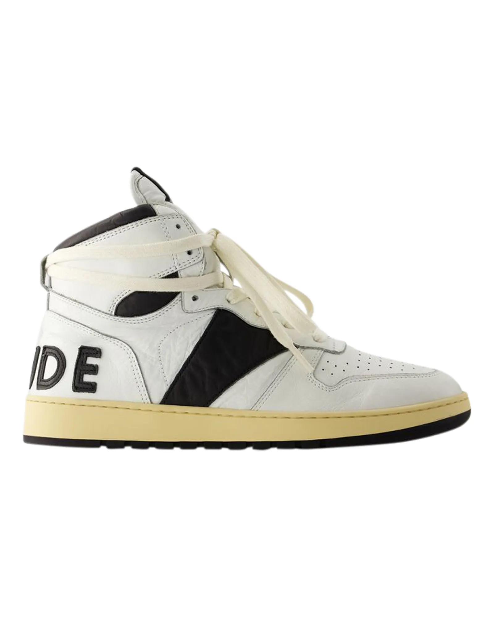 Rhecess Hi Sneakers - Rhude - Leather - Black/White