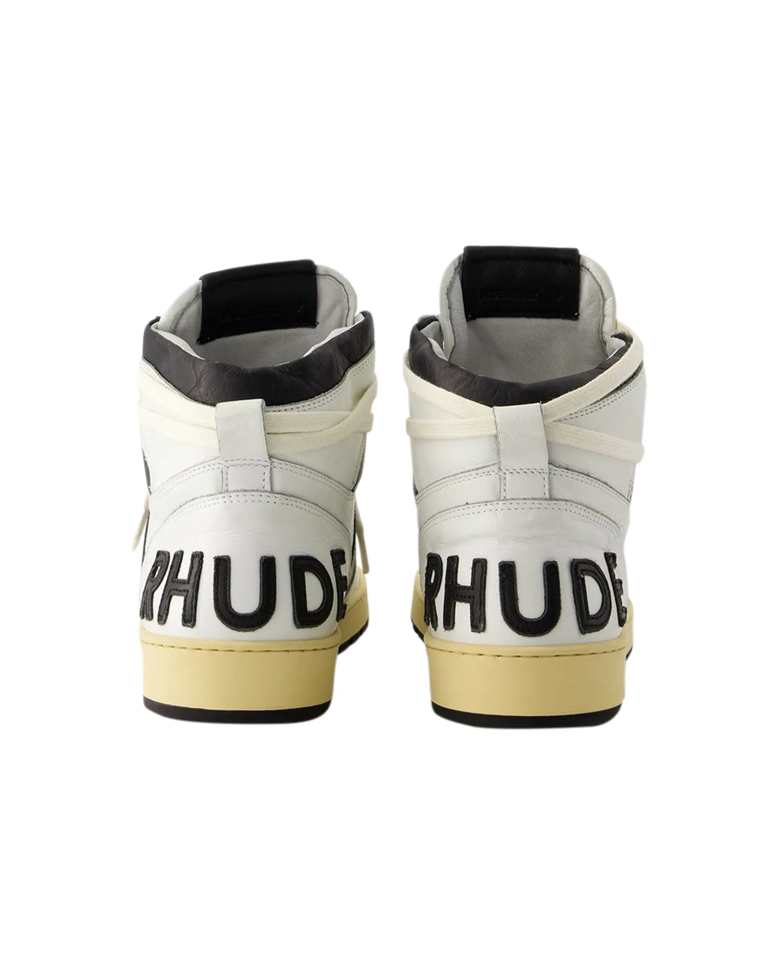 Rhecess Hi Sneakers - Rhude - Leather - Black/White