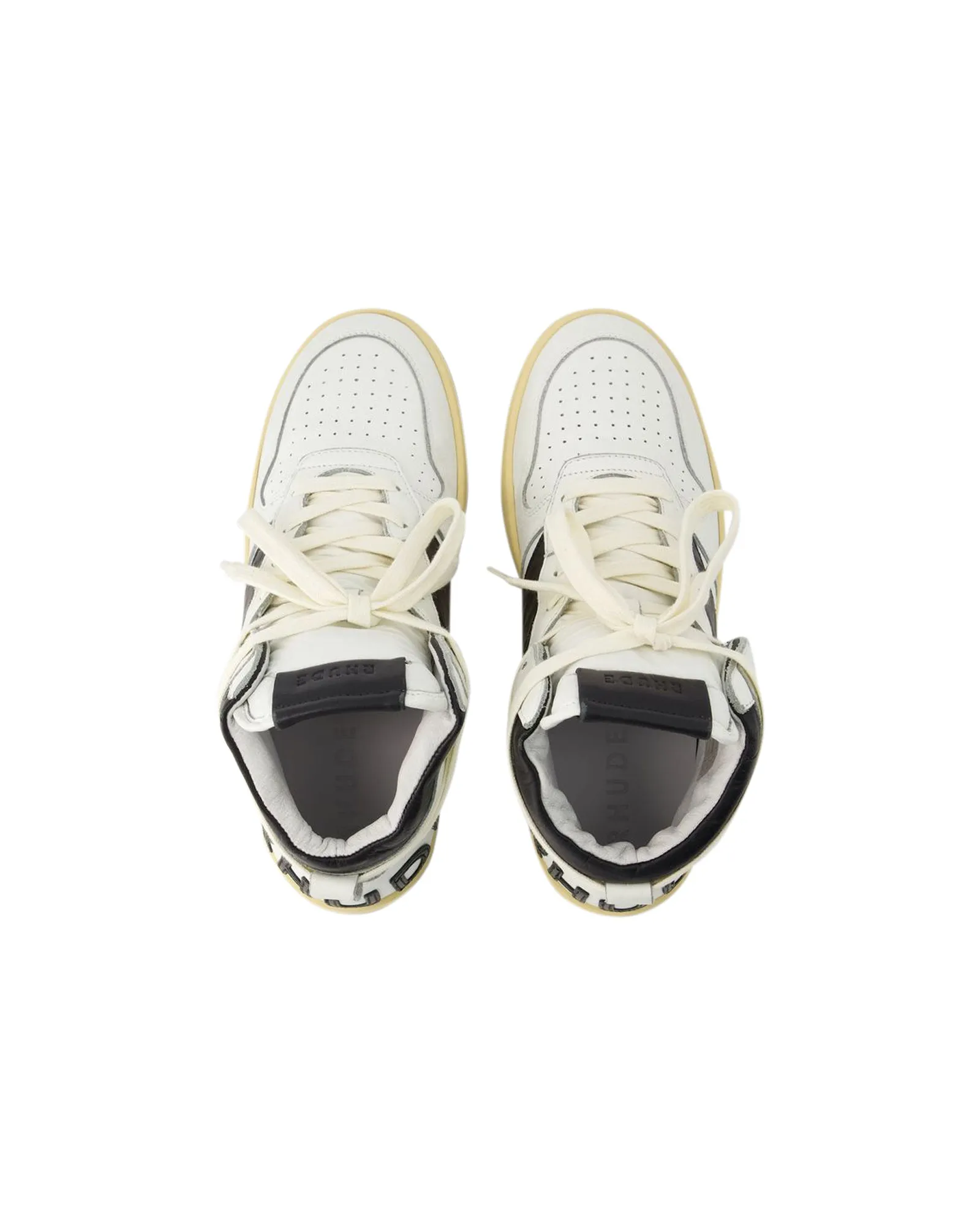 Rhecess Hi Sneakers - Rhude - Leather - Black/White