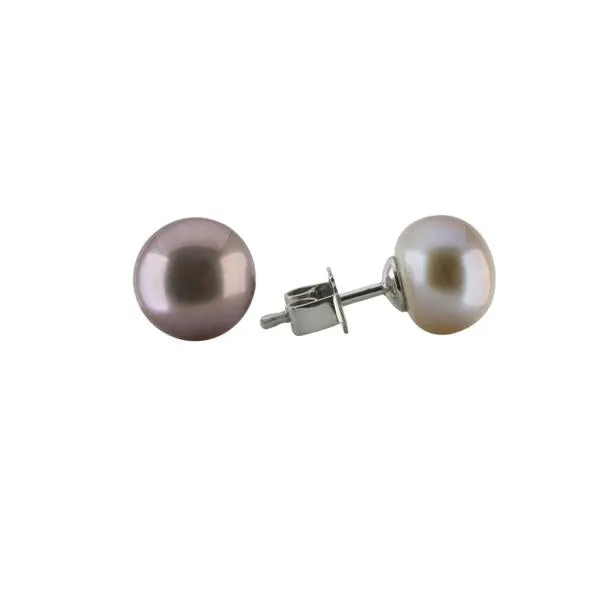Schoeffel 18ct White Gold Freshwater Pearl  7-9mm Stud Earrings