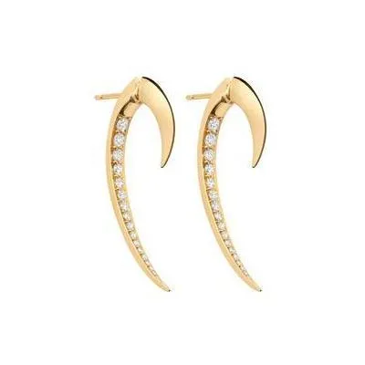 Shaun Leane Hook 18ct Yellow Gold 0.82ct Diamond Earrings