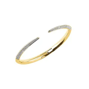 Shaun Leane Sabre 18ct Yellow Gold 1.93ct Diamond Slim Bangle