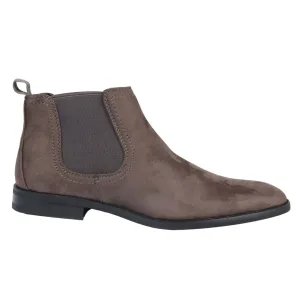 Slip On Suede Leather Lined Chelsea Ankle Shoes