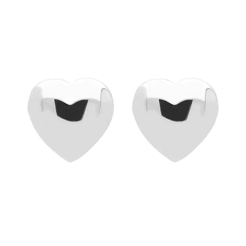 Sterling Silver Heart Stud Earrings