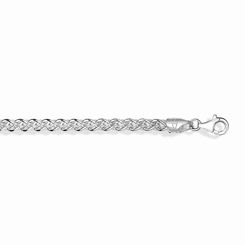 Sterling Silver 22 Inch Large Link Spiga Chain D