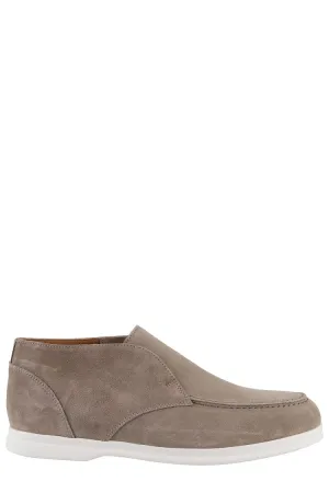 Suede Desert Boots With Rubber Sole