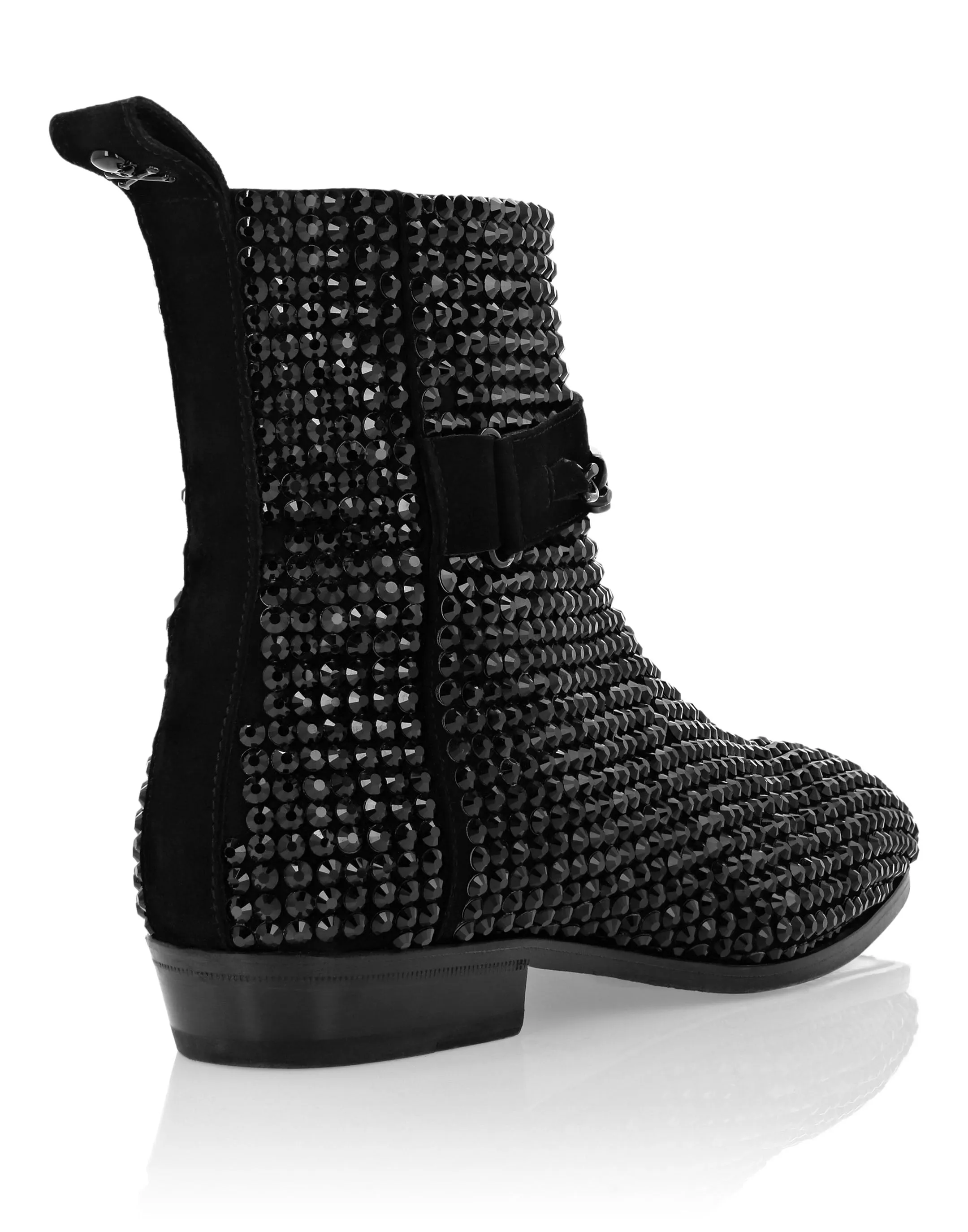 Suede Flat Boots Stones