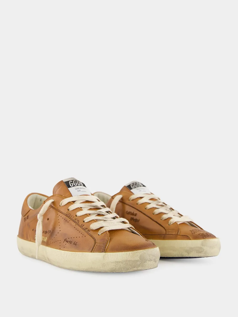 Superstar Journey Printed Brown Sneakers