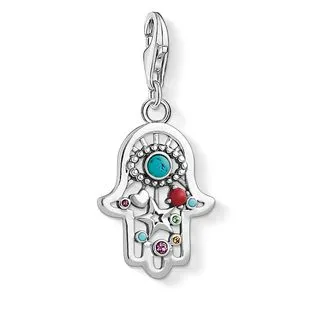 Thomas Sabo Charm Club Sterling Silver Ethnic Hand Of Fatima Charm