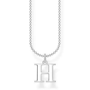 Thomas Sabo Charm Club Sterling Silver Letter H Necklace D
