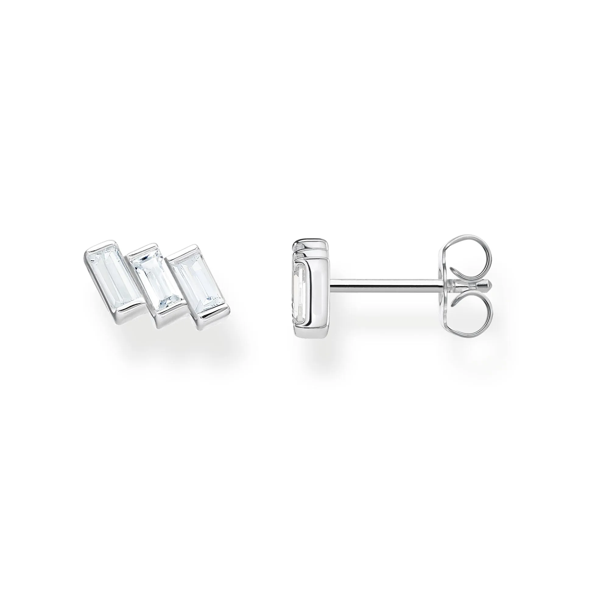 Thomas Sabo Glam & Soul Sterling Silver CZ Baguette Cut Earrings