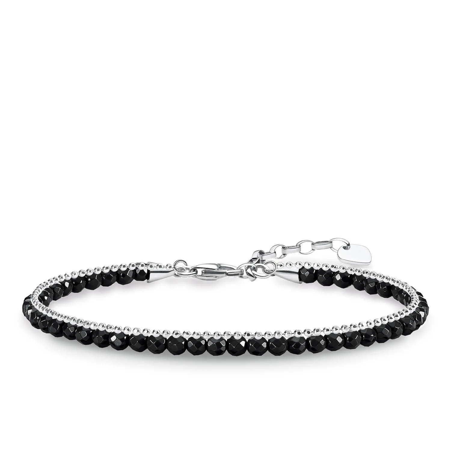 Thomas Sabo Glam And Soul Sterling Silver Onyx Bracelet