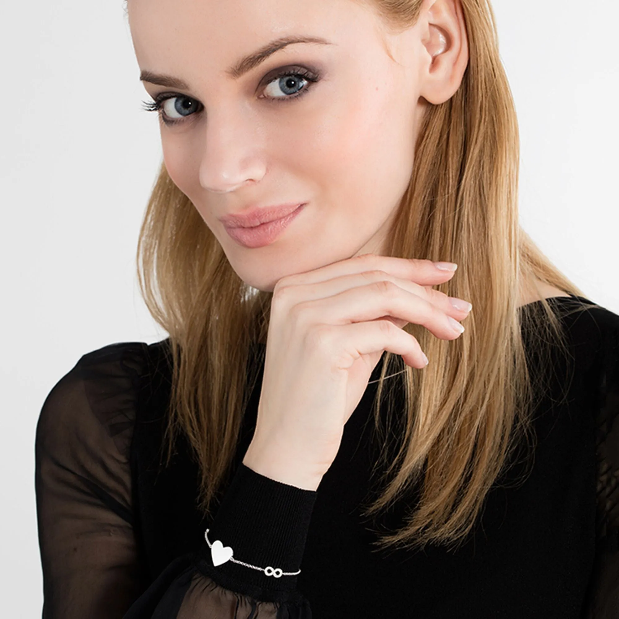 Thomas Sabo Silver Heart With Infinity Bracelet
