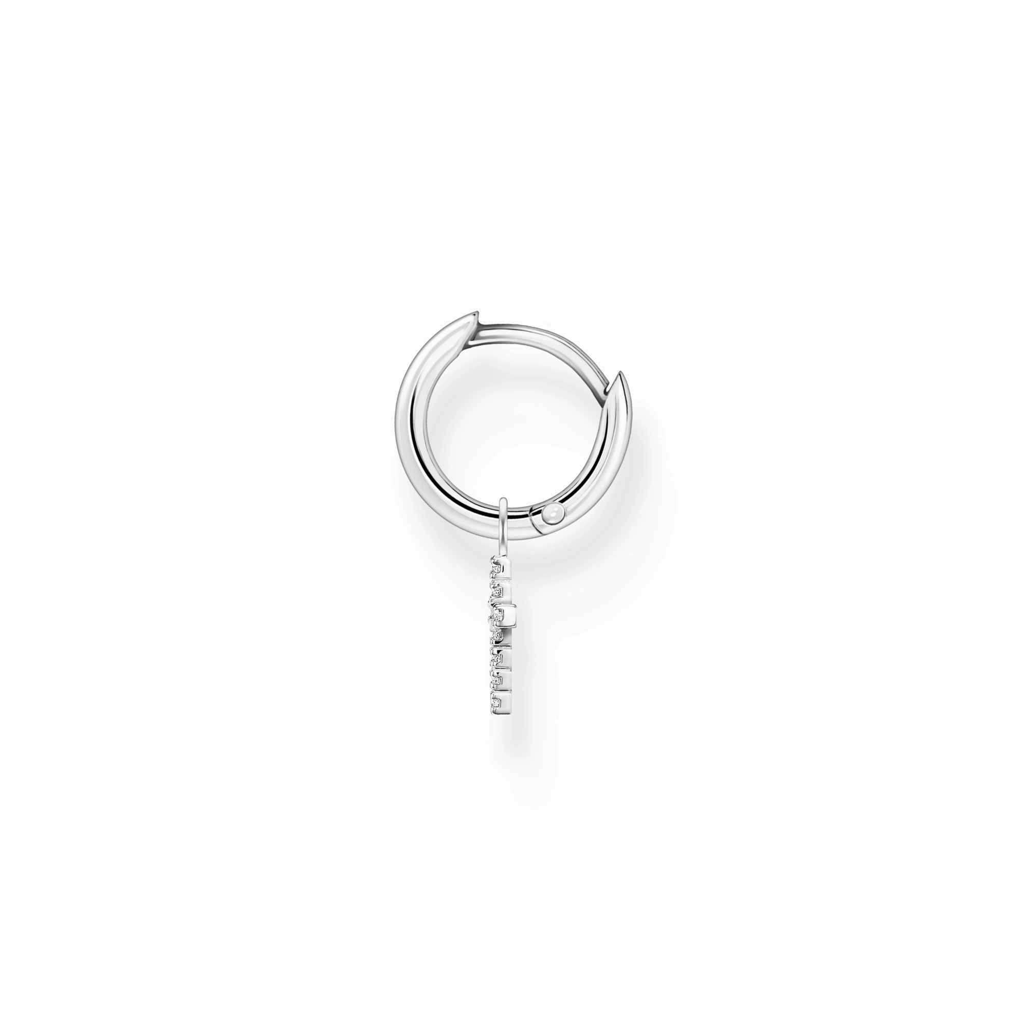 Thomas Sabo Charm Club Sterling Silver Cross Pendant Hoop Earring