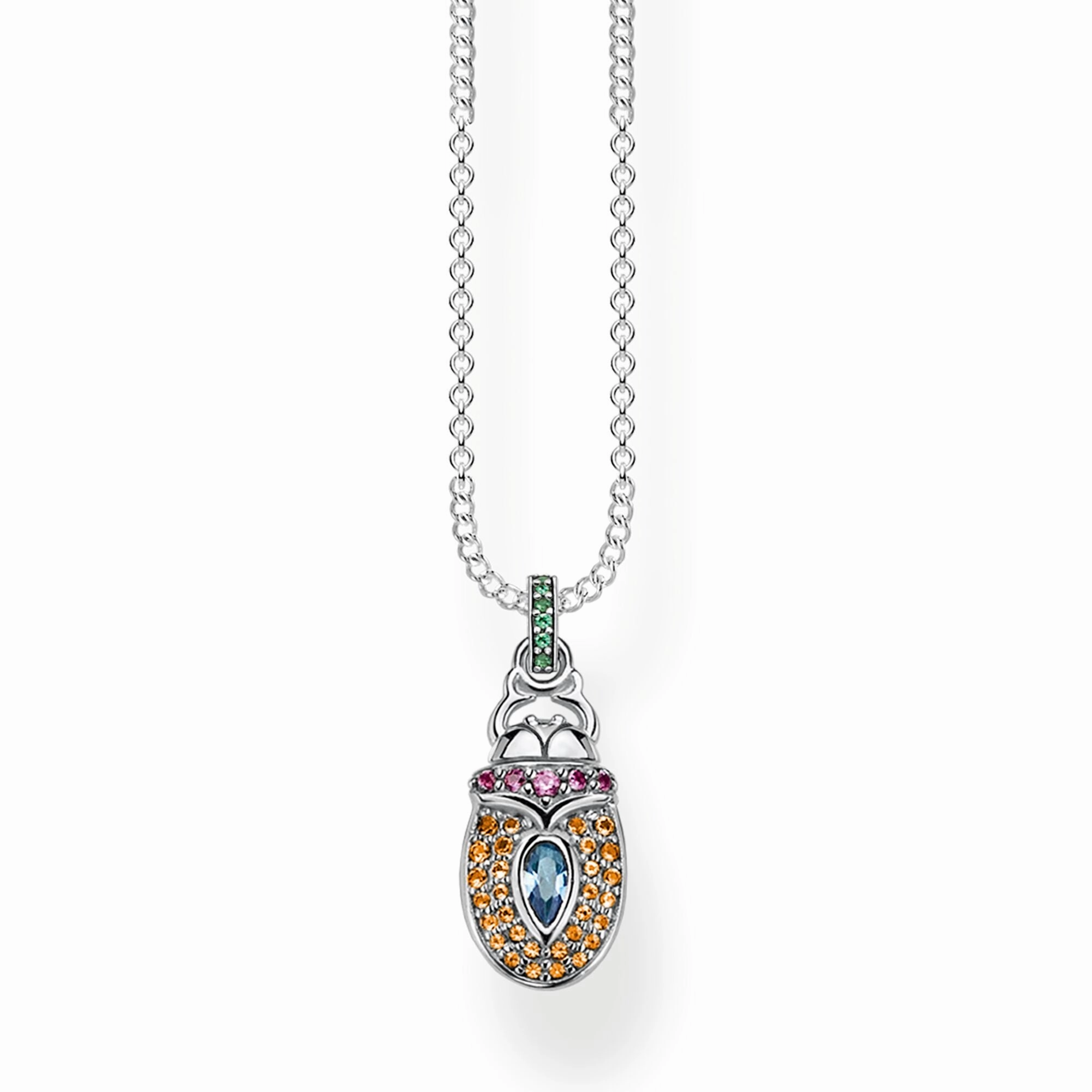 Thomas Sabo Glam & Soul Sterling Silver Scarab Necklace
