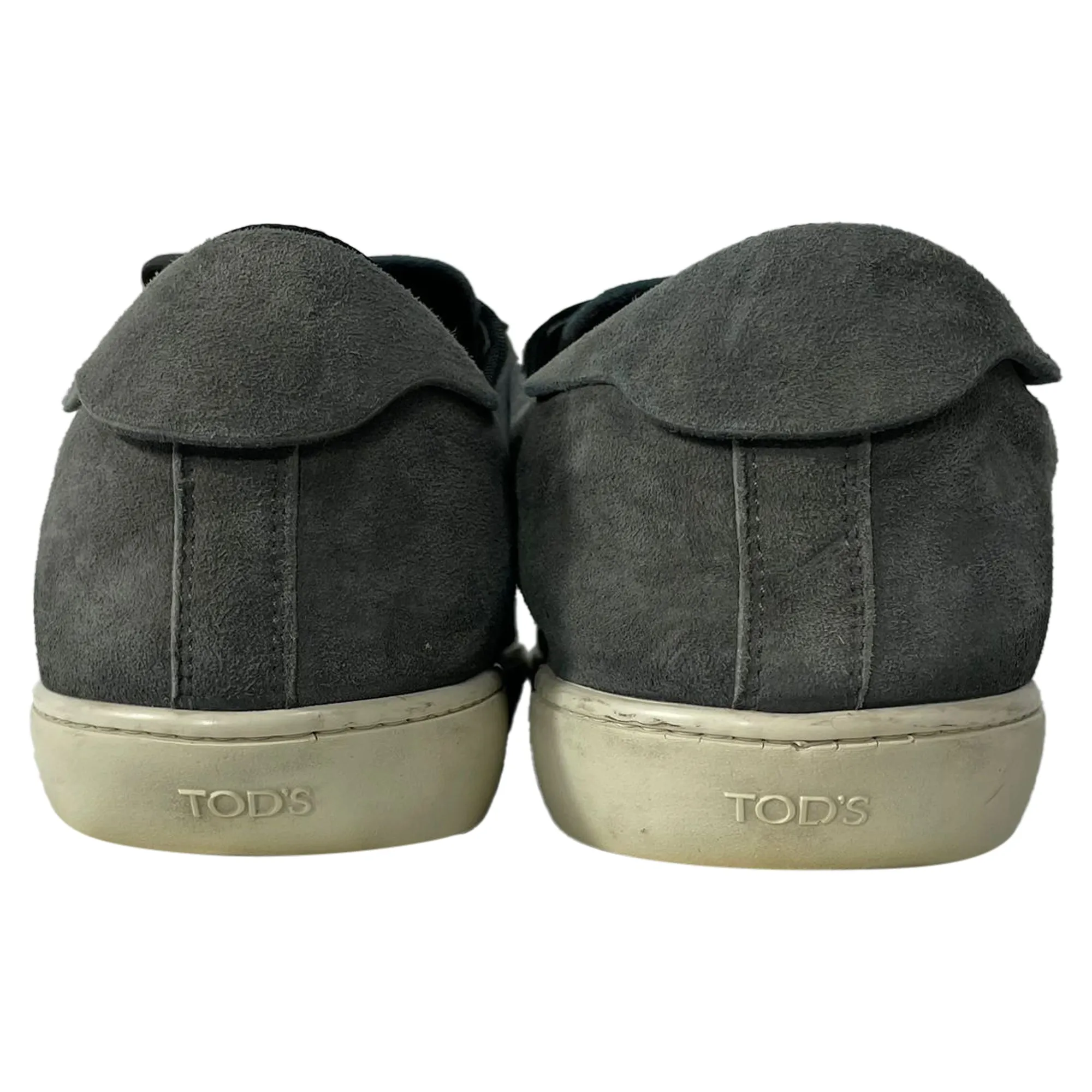 Tod's  Allacciato Color-Block Lace-Up Sneakers in Black and Grey Suede