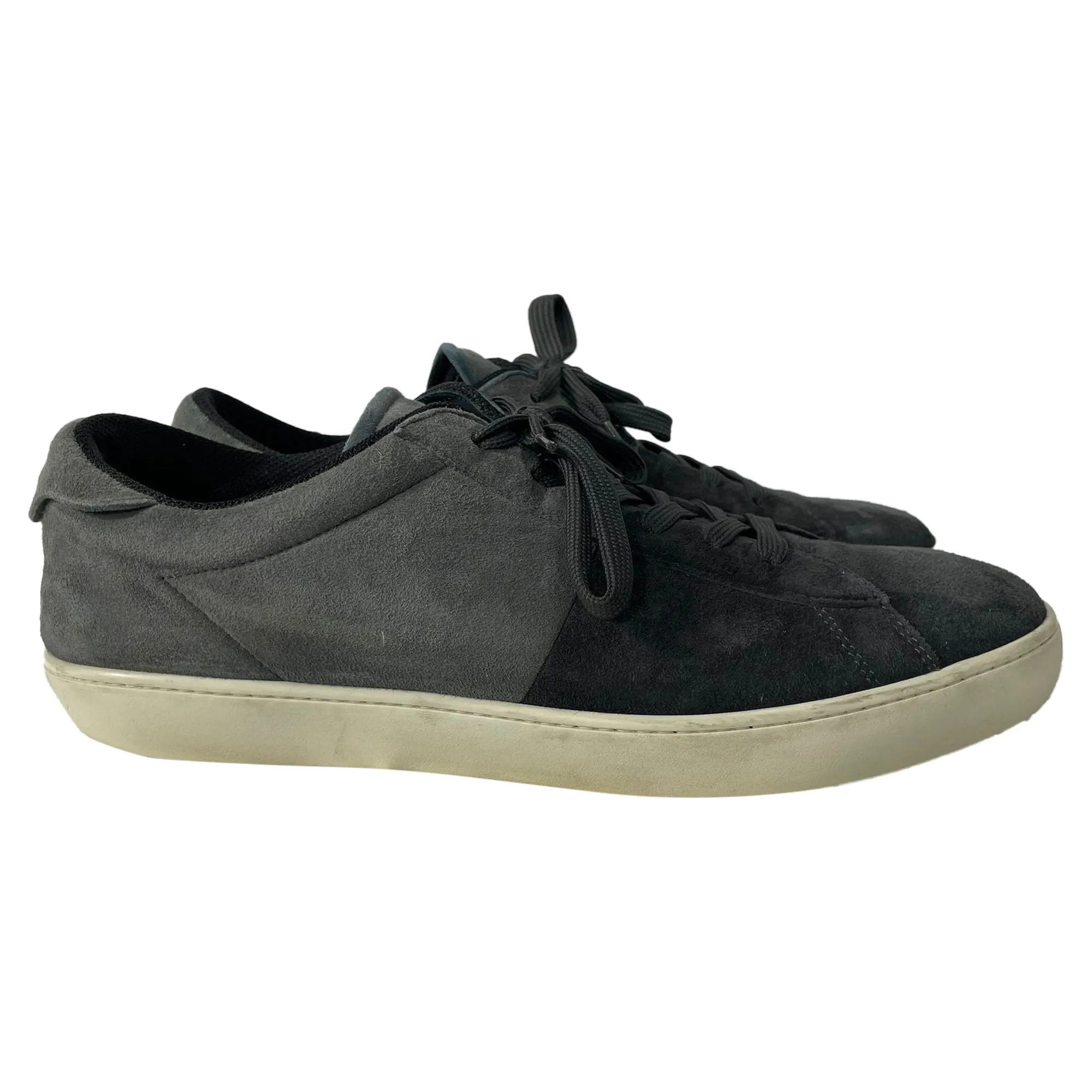 Tod's  Allacciato Color-Block Lace-Up Sneakers in Black and Grey Suede