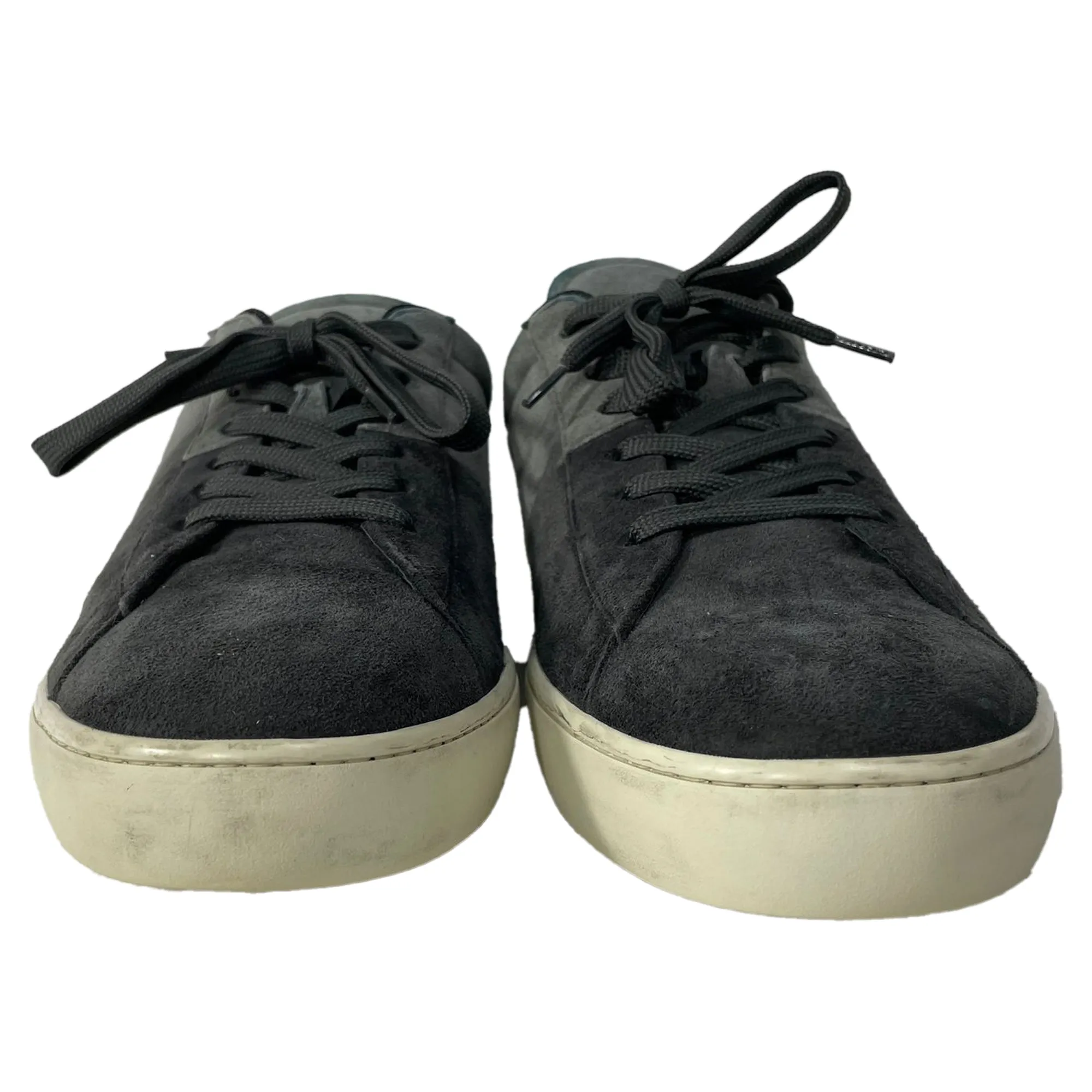 Tod's  Allacciato Color-Block Lace-Up Sneakers in Black and Grey Suede