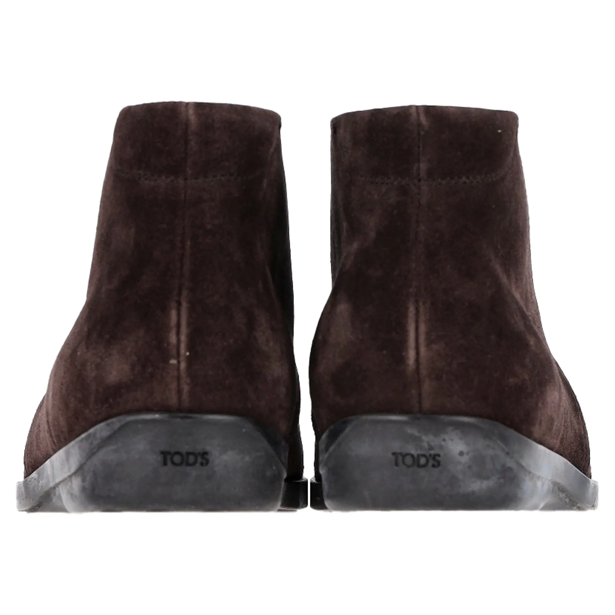 Tod's Desert Lace-Up Ankle Boots in Brown Suede
