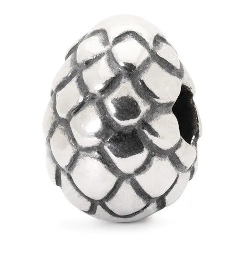 Trollbeads Bead Dragon Egg Silver