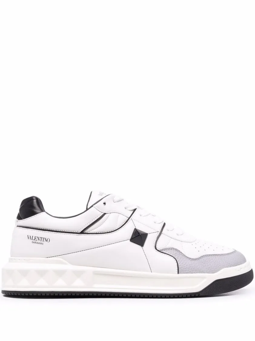 Valentino Garavani One Stud Sneaker With Unique Accents