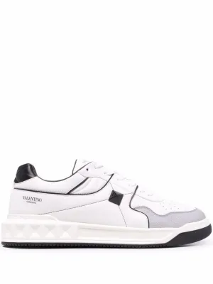 Valentino Garavani One Stud Sneaker With Unique Accents