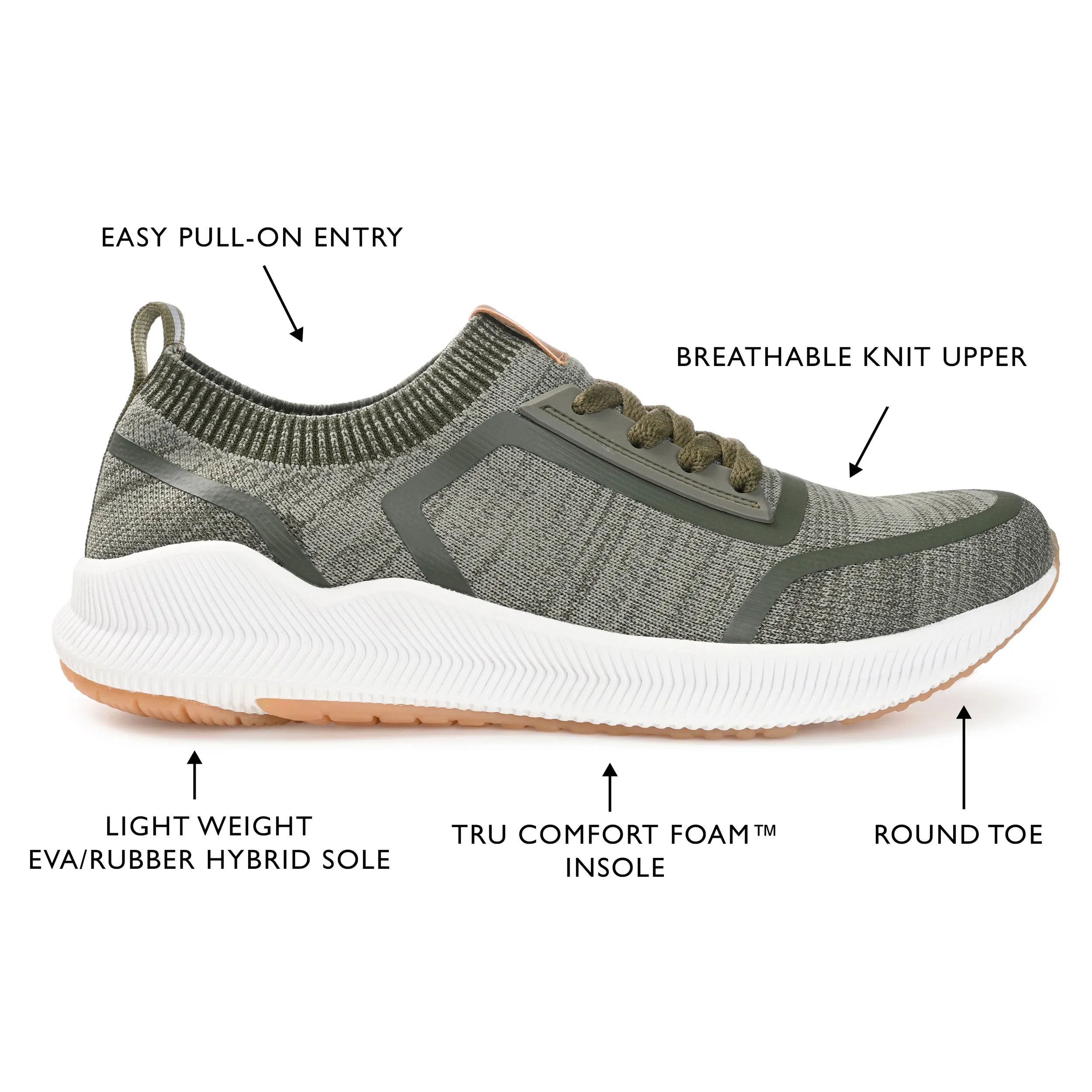 Vance Co. Keller Knit Athleisure Sneaker