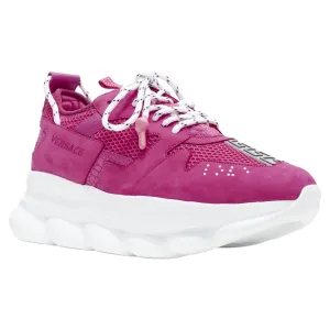 Versace Chain Reaction Blowzy Suede Low Top Chunky Sneaker