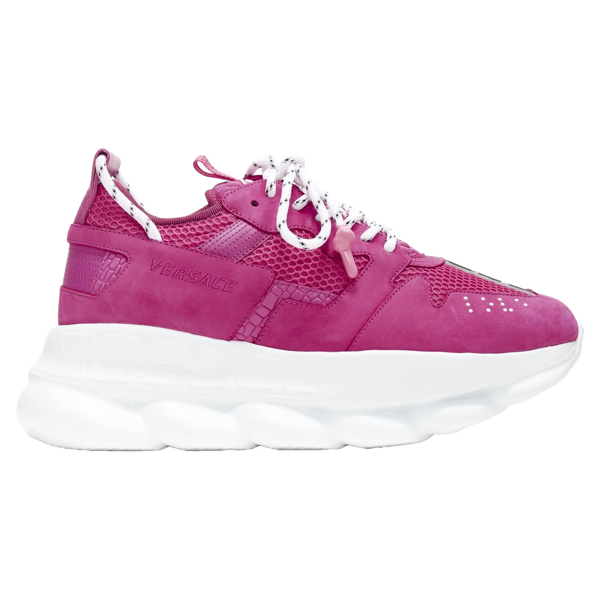 Versace Chain Reaction Blowzy Suede Low Top Chunky Sneaker