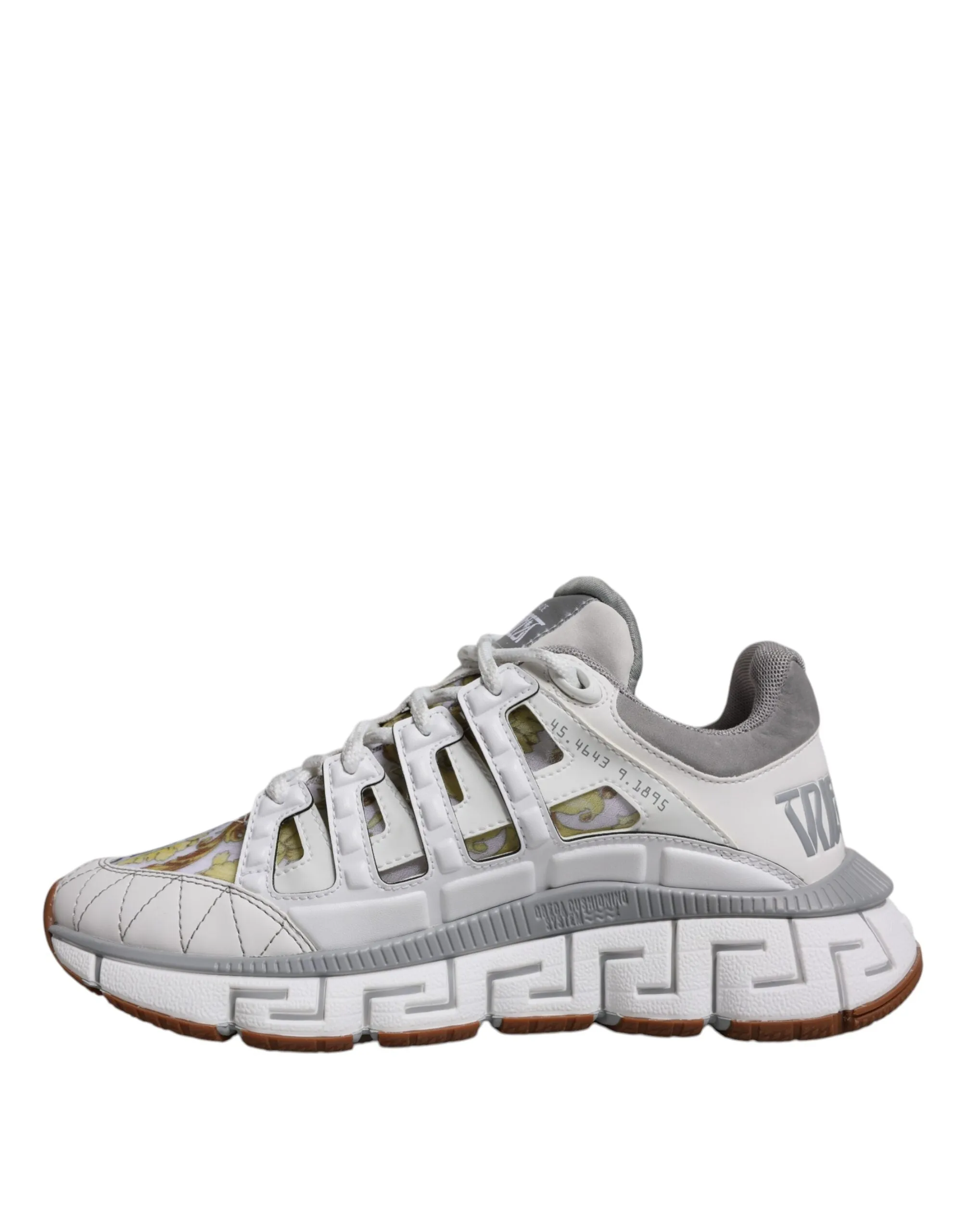 Versace  Trigreca Barocco Print Low Top Sneakers Men's Shoes