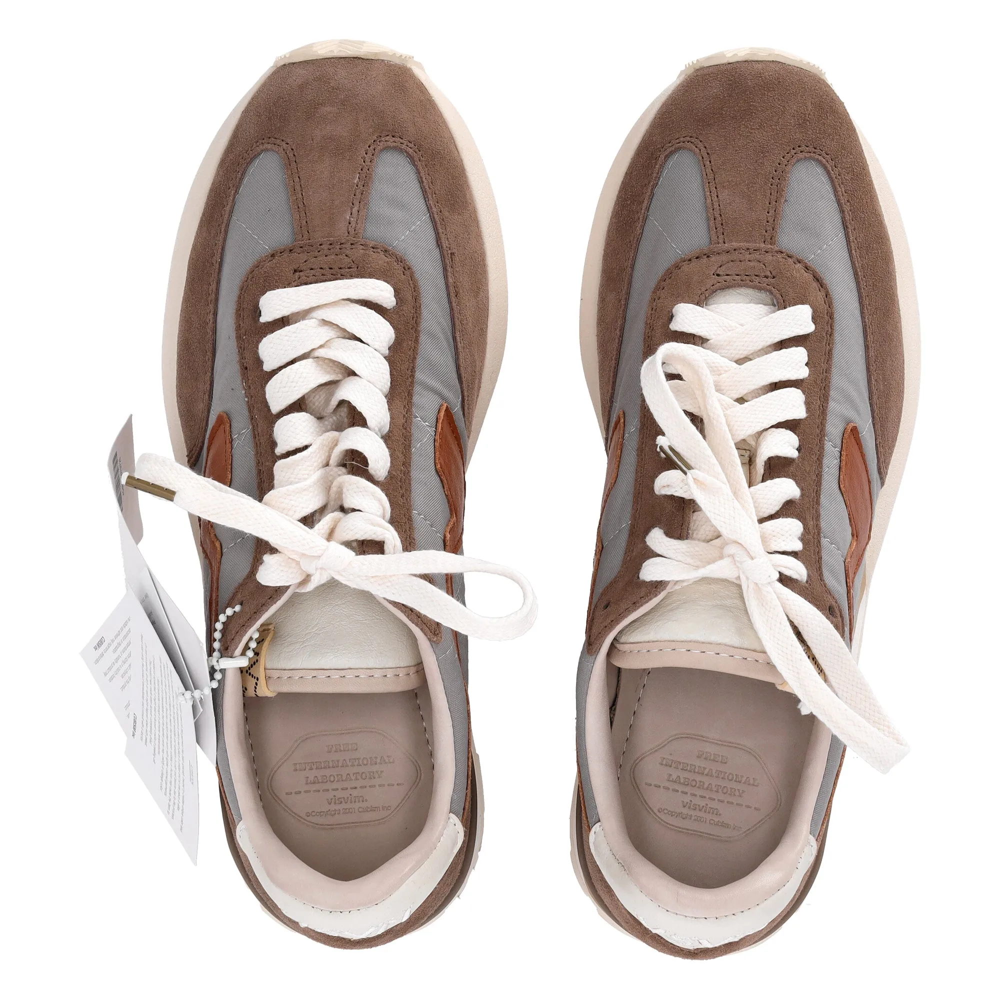 Visvim FKT Runner Sneakers in Brown Suede