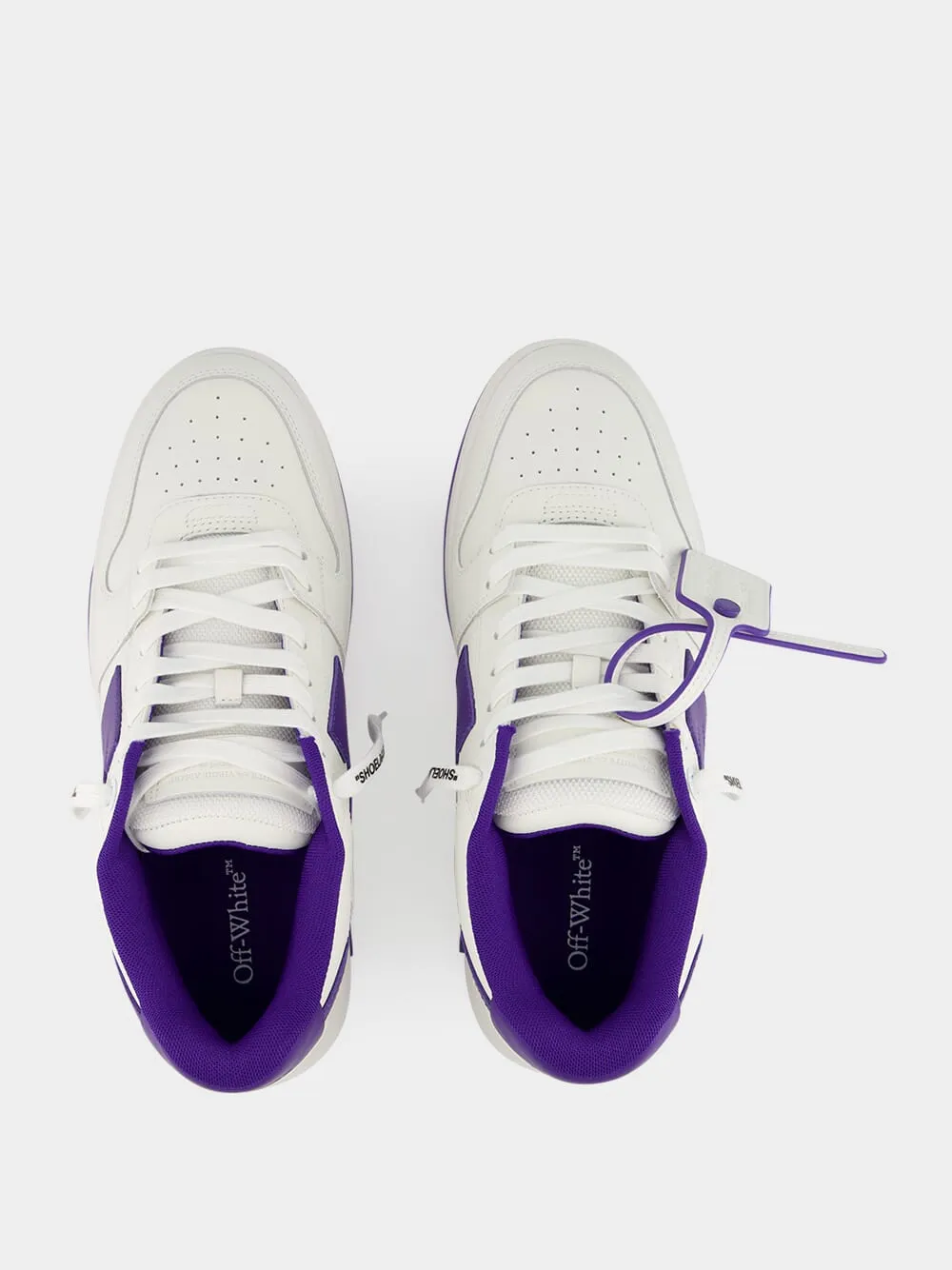 White and Purple Out Of Office Sneakers