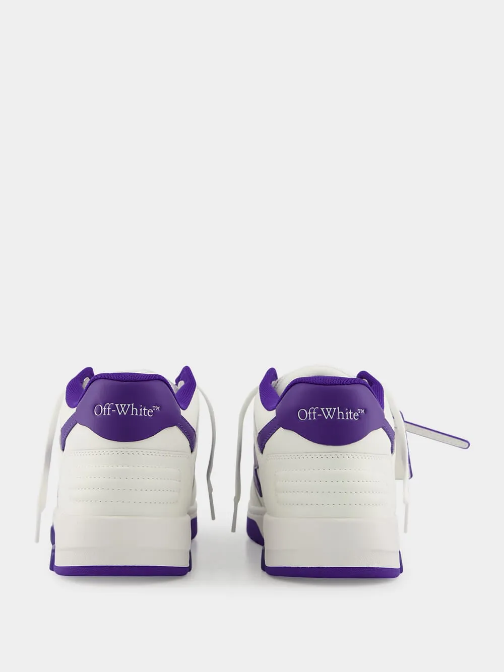 White and Purple Out Of Office Sneakers