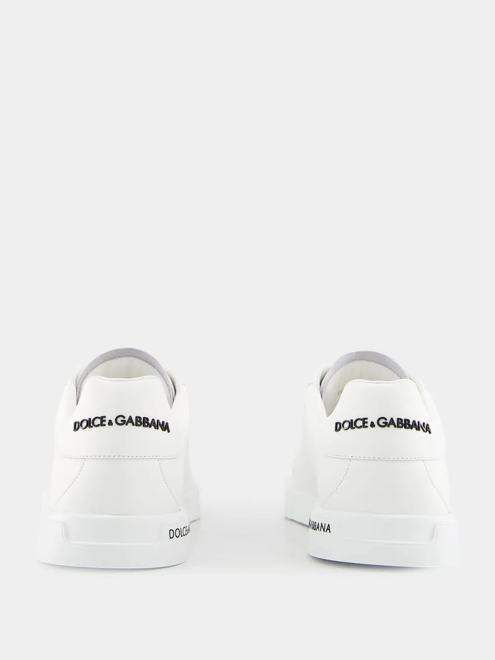 White Calfskin Nappa Portofino Sneakers