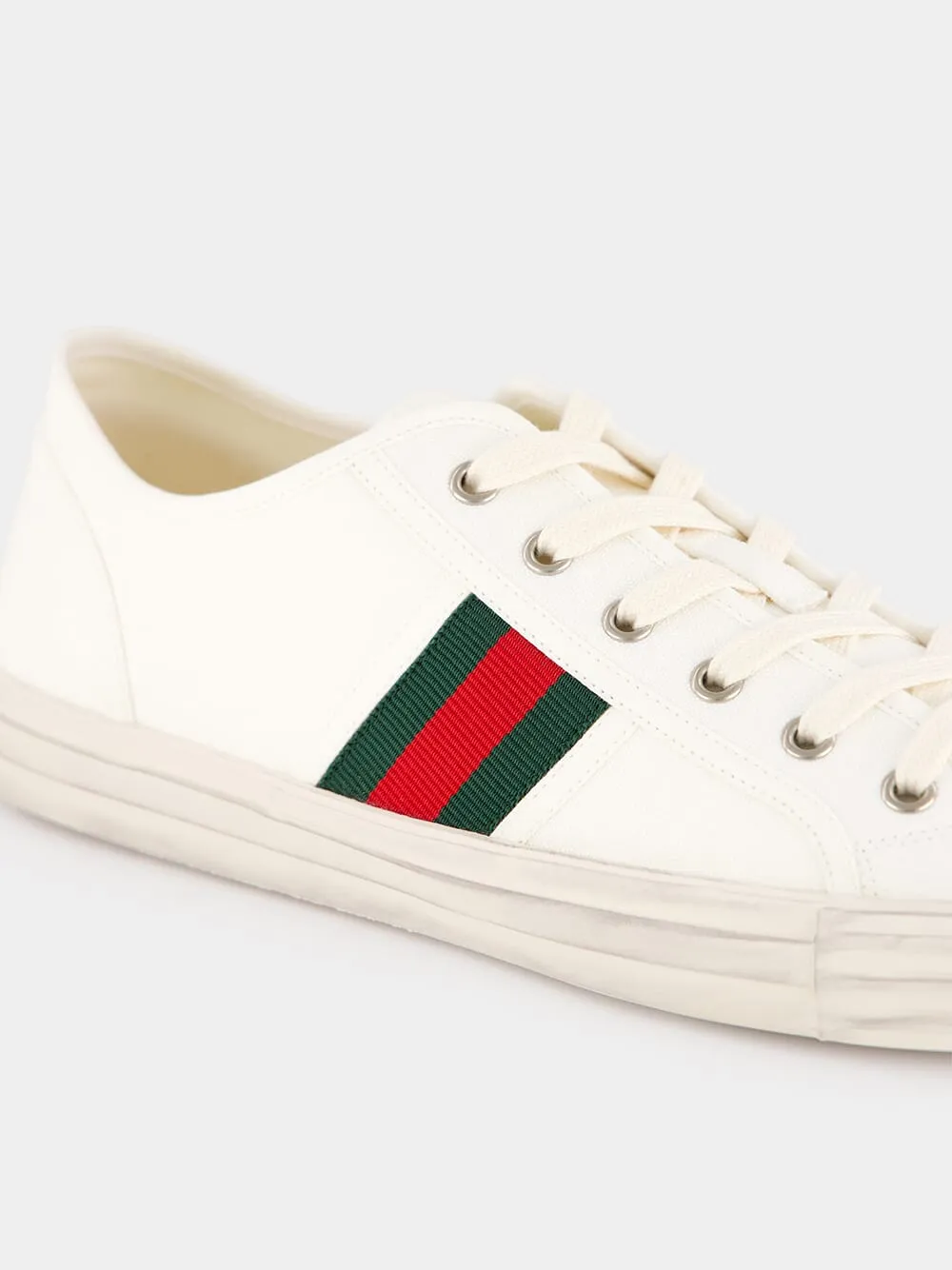 White Sneakers with Web