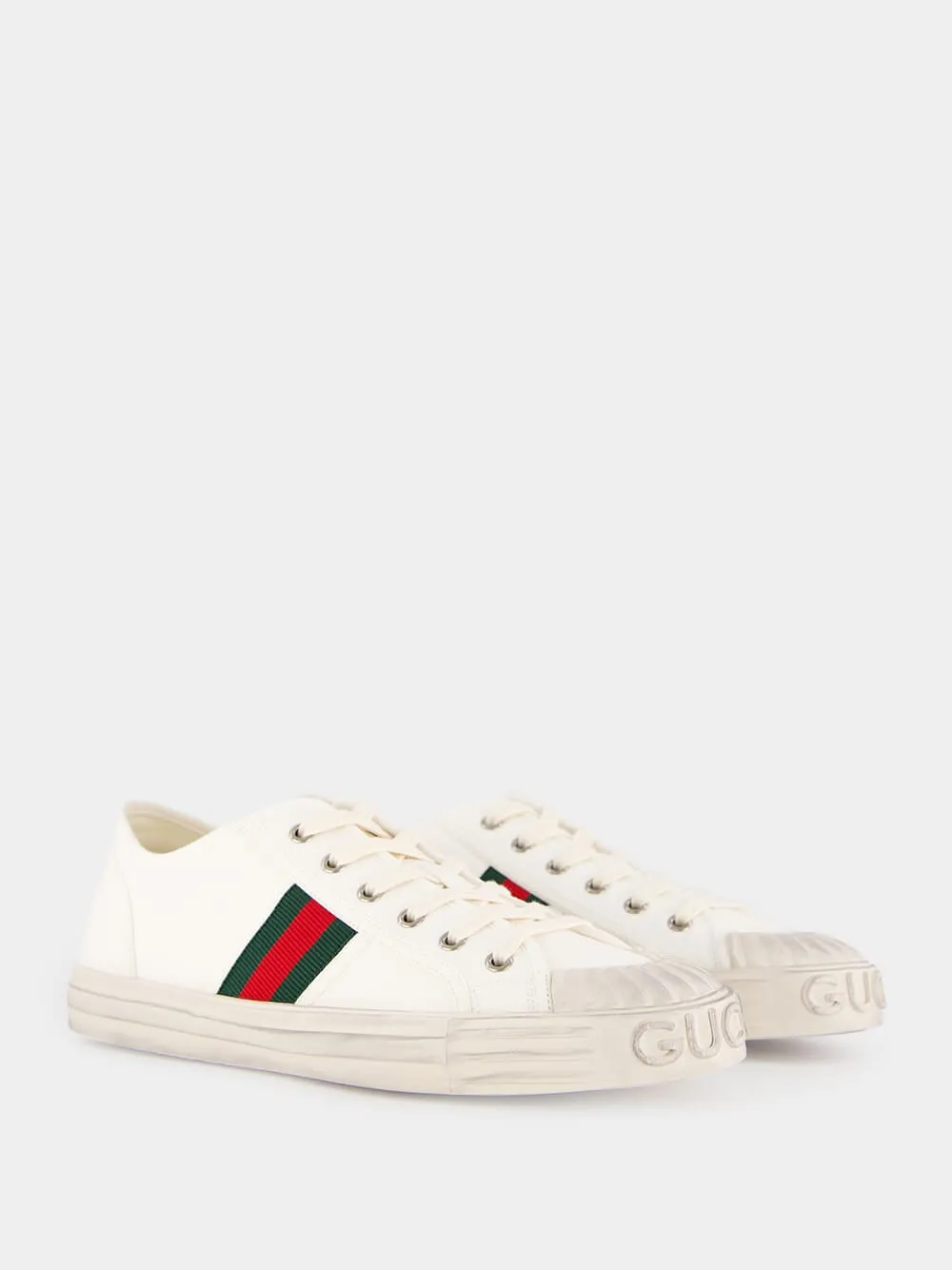 White Sneakers with Web