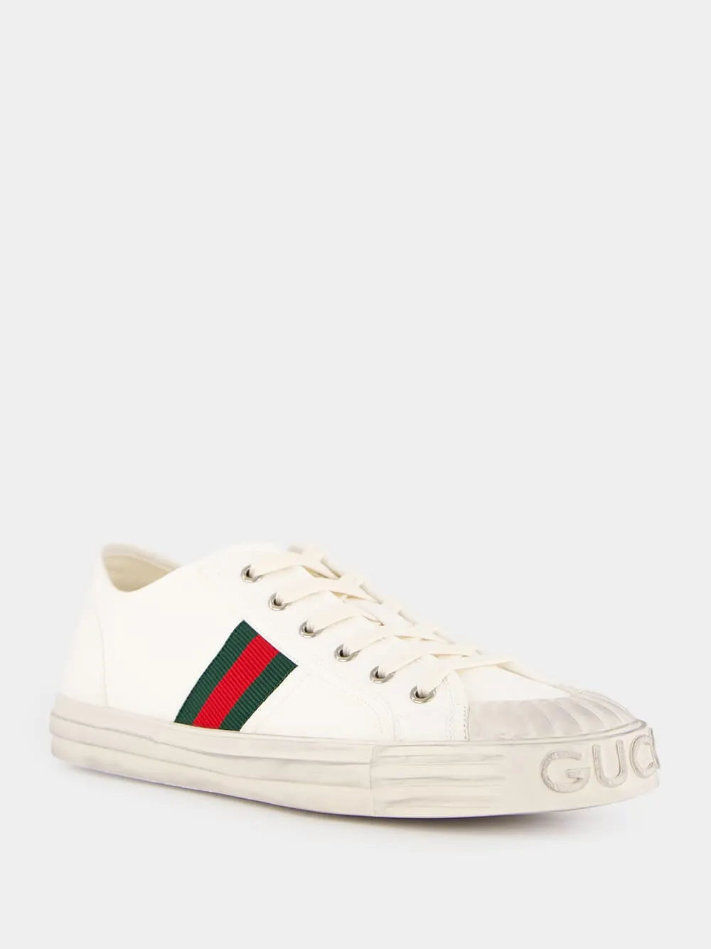 White Sneakers with Web