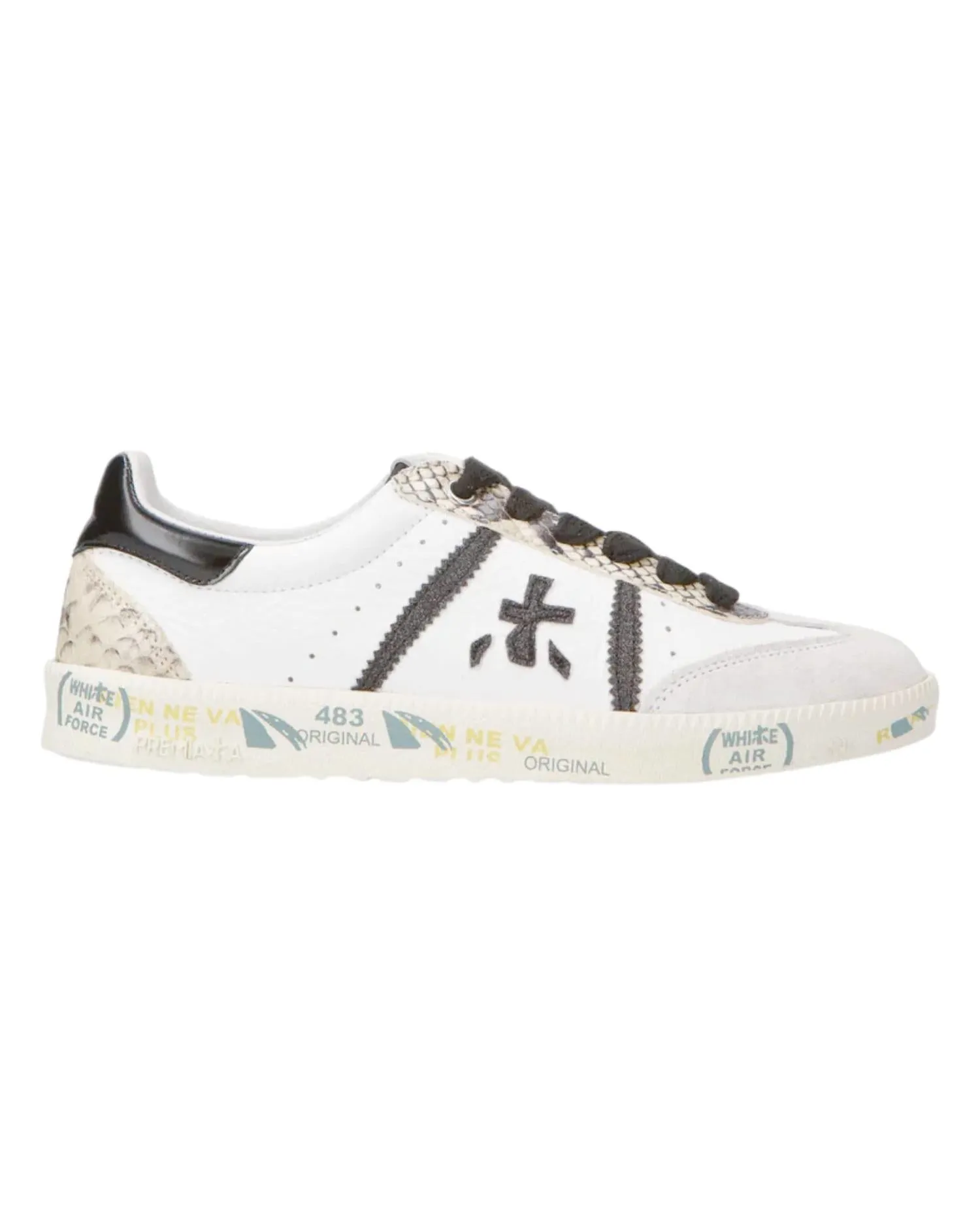 Women Bonnie 6544 Sneaker In Black/white/snakeskin