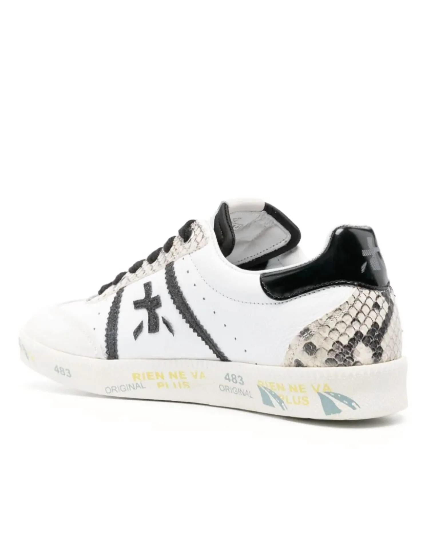 Women Bonnie 6544 Sneaker In Black/white/snakeskin