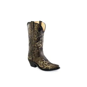 Women's Vintage Fashion Wear Boot In Charcoal