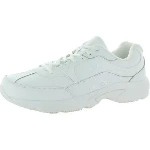 Workshift Mens Leather Memory Foam Running, Cross Training Shoes