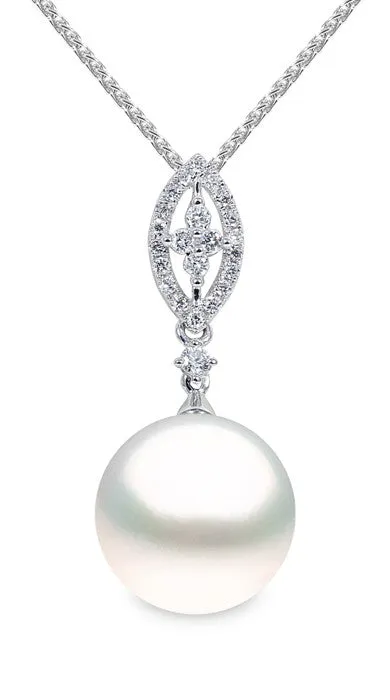 Yoko Pearls Necklace Diamond and Pearl